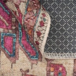 Flatwoven Washable Vibrant Teal Pink Boho Runner - Clarissa -Kukoon Rugs Store renuu Clarissa 20Multi 03297 5B4 5D