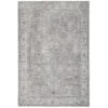 Flatwoven Washable Distressed Grey Bordered Rug - Grand 2 Flatwoven Washable Distressed Grey Bordered Rug - Grand -Kukoon Rugs Store renuu GrandGrey 03336