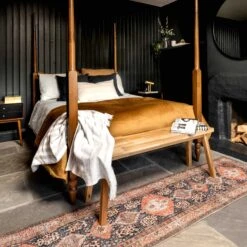 Flatwoven Washable Terracotta Distressed Boho Rug - Perla -Kukoon Rugs Store renuu Perla 20Multi 03277 5B5 5D