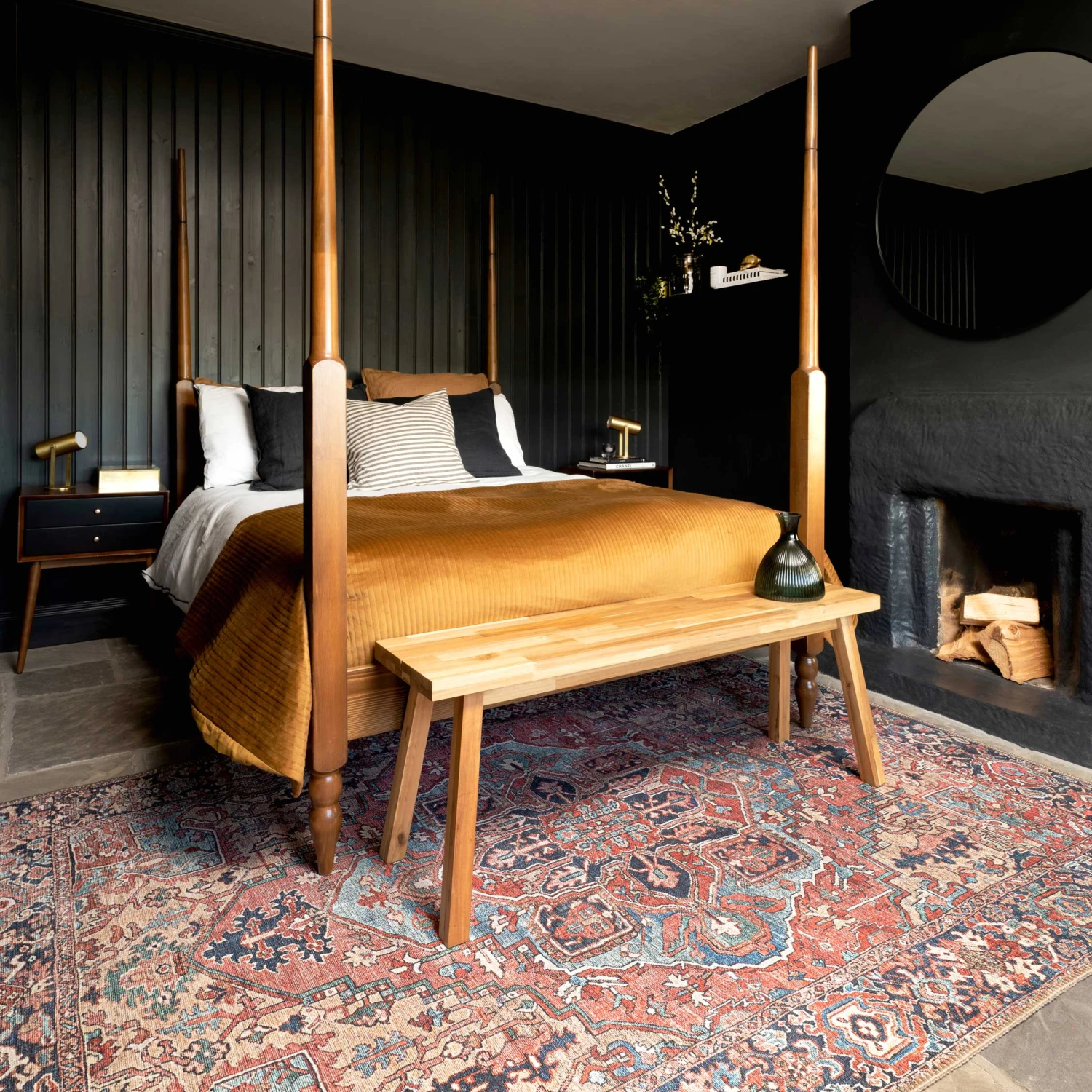 Flatwoven Washable Red Distressed Traditional Rug - Savanna 7 Flatwoven Washable Red Distressed Traditional Rug - Savanna - Image 5