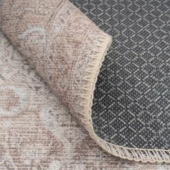 Flatwoven Washable Traditional Distressed Beige Rug - Zoe 31 Flatwoven Washable Traditional Distressed Beige Rug - Zoe -Kukoon Rugs Store renuu Zoe 20Beige 03305 5B4 5D 1