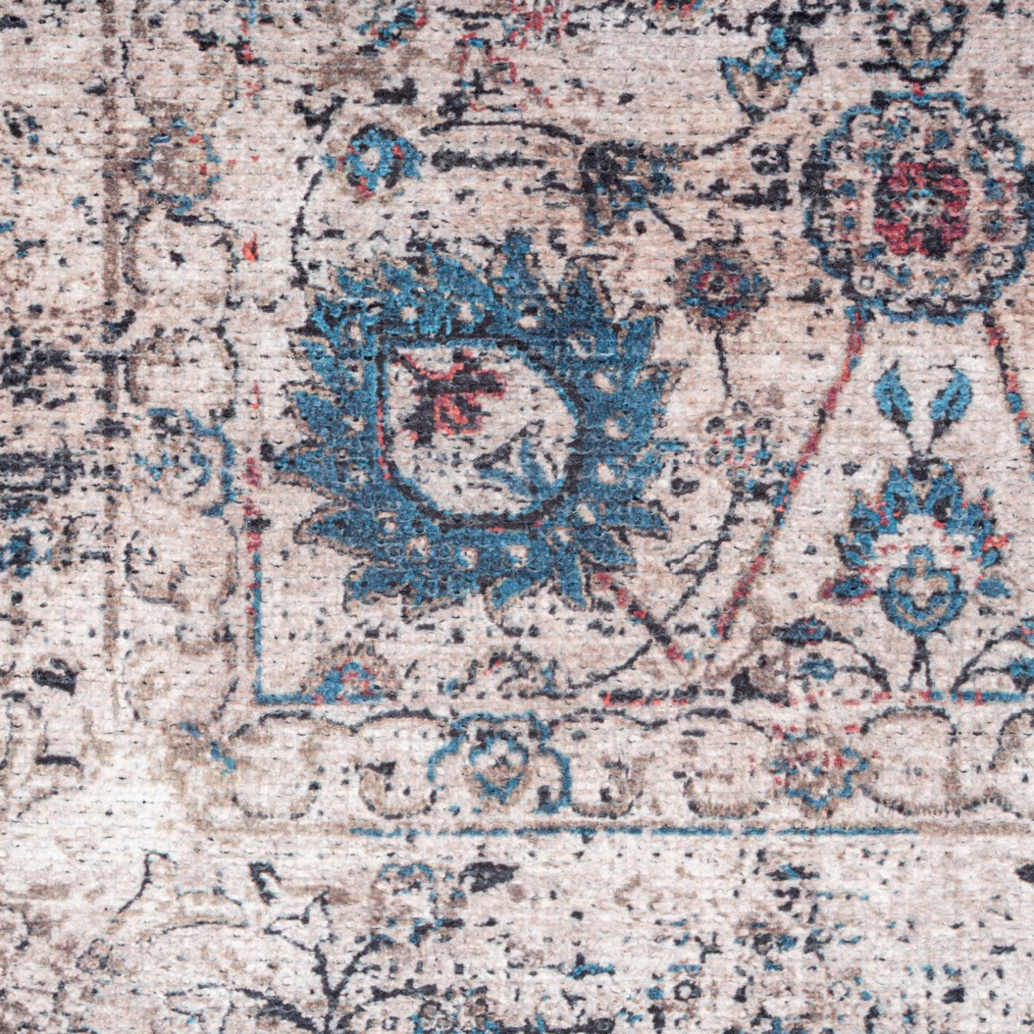 Flatwoven Washable Multicolour Flora Area Rug - Aria 10 Flatwoven Washable Multicolour Flora Area Rug - Aria - Image 8