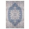 Flatwoven Washable Denim Blue Area Rug - Ballina -Kukoon Rugs Store renuu ballina R 06440 overhead