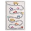 Flatwoven Washable Car Roads Kids Rug - Beep -Kukoon Rugs Store renuu beep overhead sq