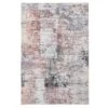 Flatwoven Washable Distressed Muted Coral Rug - Brady -Kukoon Rugs Store renuu brady R 06433 overhead