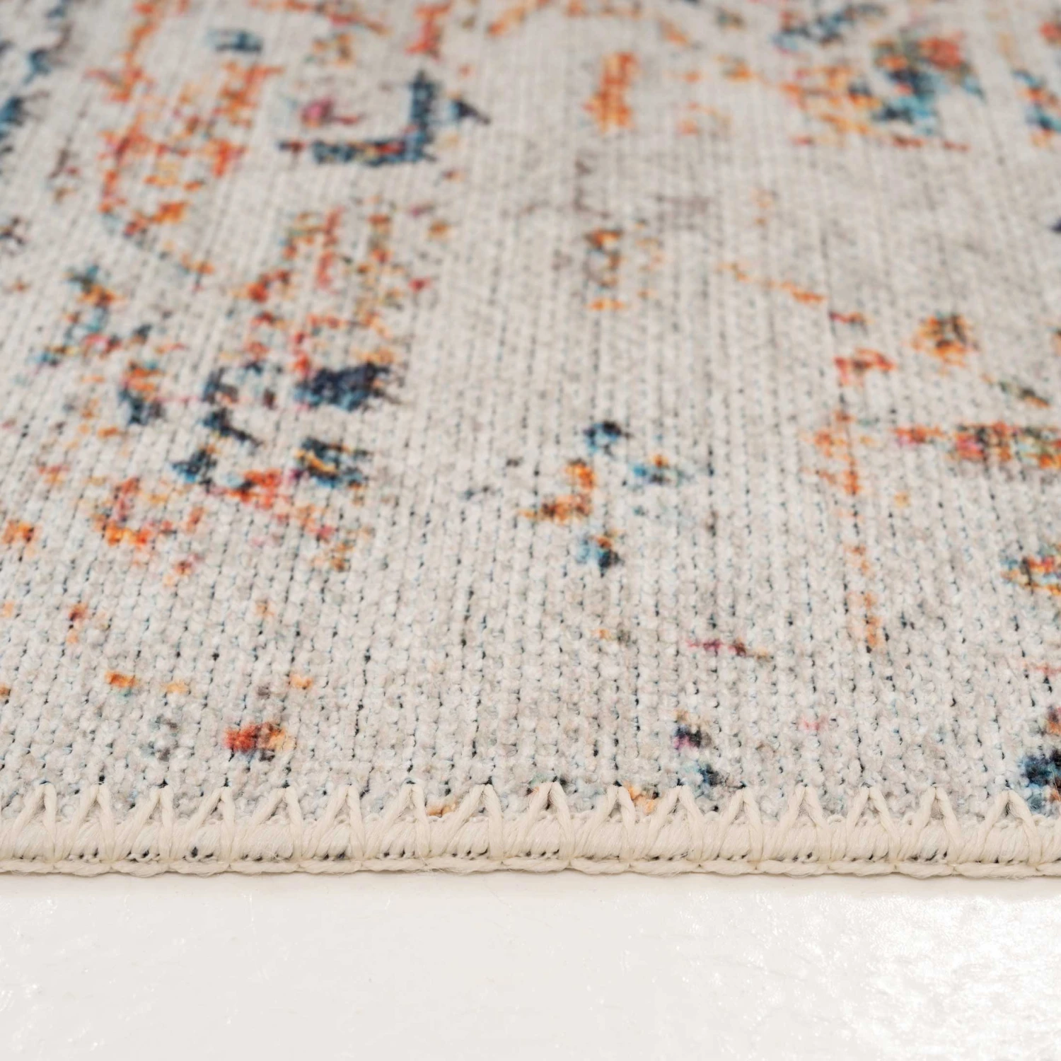 Flatwoven Washable Distressed Multicolour Runner - Cecilia 5 Flatwoven Washable Distressed Multicolour Runner - Cecilia - Image 3