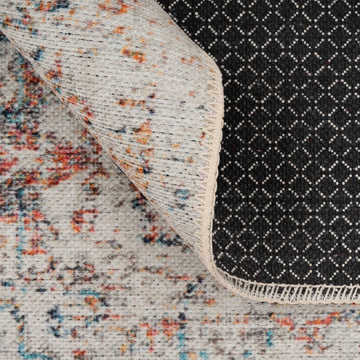 Flatwoven Washable Distressed Multicolour Runner - Cecilia 8 Flatwoven Washable Distressed Multicolour Runner - Cecilia - Image 6