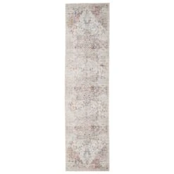 Flatwoven Washable Distressed Multicolour Runner - Cecilia 15 Flatwoven Washable Distressed Multicolour Runner - Cecilia -Kukoon Rugs Store renuu cecilia beige RR for web 04779 1