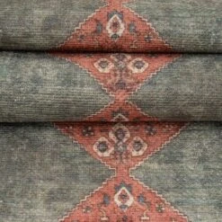 Flatwoven Washable Distressed Terracotta Circle Rug 15 Flatwoven Washable Distressed Terracotta Circle Rug -Kukoon Rugs Store renuu faro terra studio 05790