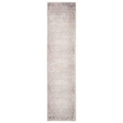 Flatwoven Washable Distressed Renaissance Grey Beige Runner - Fleur -Kukoon Rugs Store renuu fleur beige RR for 20web 04859