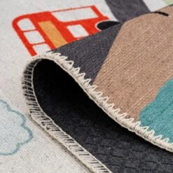 Flatwoven Washable Playful Explorer Kids Rug - Journey -Kukoon Rugs Store renuu journey 08788