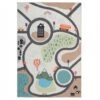 Flatwoven Washable Playful Explorer Kids Rug - Journey 1 Flatwoven Washable Playful Explorer Kids Rug - Journey -Kukoon Rugs Store renuu journey 09901 overhead sq