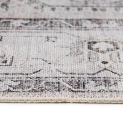Flatwoven Washable Vintage Ivory Area Rug - Margot -Kukoon Rugs Store renuu margot 06476