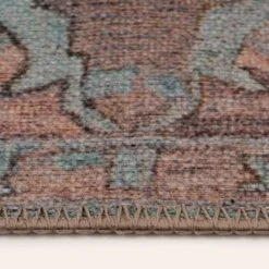 Flatwoven Washable Colourful Medallion Area Rug - Moyola -Kukoon Rugs Store renuu moyola 08614