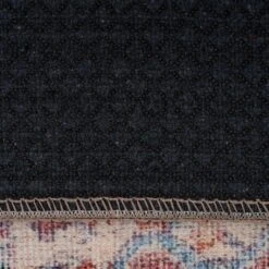 Flatwoven Washable Red Medallion Area Rug - Slaney -Kukoon Rugs Store renuu slaney 08549