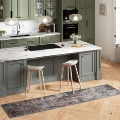 Washable Distressed Copper Blue Runner - Tobin 11 Washable Distressed Copper Blue Runner - Tobin -Kukoon Rugs Store renuu tobin RR final kitchen section