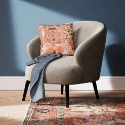 Flatwoven Washable Distressed Terracotta Aztec Boho Rug - Yana 23 Flatwoven Washable Distressed Terracotta Aztec Boho Rug - Yana -Kukoon Rugs Store renuu yana cushion 2nd angle section 7a1caaf5 0dd3 4330 928c bd868ddd981a