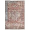 Flatwoven Washable Distressed Terracotta Aztec Boho Rug - Yana -Kukoon Rugs Store renuu yana terra 04624