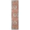 Flatwoven Washable Distressed Terracotta Aztec Runner - Yana -Kukoon Rugs Store renuu yana terra RR bedroom willow cottage for web