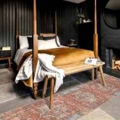 Flatwoven Washable Distressed Terracotta Aztec Runner - Yana 12 Flatwoven Washable Distressed Terracotta Aztec Runner - Yana -Kukoon Rugs Store renuu yana terra RR bedroom willow cottage for web 5B1 5D