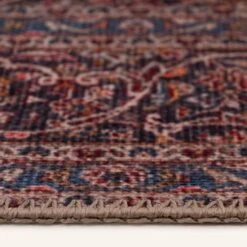 Flatwoven Washable Red Oriental Runner - Tullow -Kukoon Rugs Store renuu yullow 08692 2