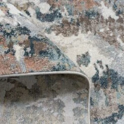 Soft Modern Blue Grey Painted Canvas Effect Rugs - Artist 30 Soft Modern Blue Grey Painted Canvas Effect Rugs - Artist -Kukoon Rugs Store riveria artist blue 7 5B3 5D