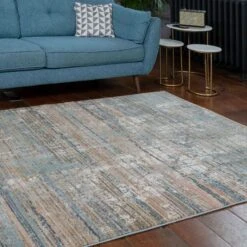Soft Modern Blue Distressed Scratched Effect Runner Rugs -Kukoon Rugs Store riveria 20Runner 20Rugs 20azq 20 119 5B2 5D