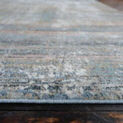 Soft Modern Blue Distressed Scratched Effect Runner Rugs -Kukoon Rugs Store riveria 20Runner 20Rugs 20azq 20 119 5B4 5D