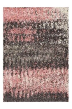 Blush Distressed Textured Shaggy Runner Rug -Kukoon Rugs Store rug1 20 106 5B3 5D