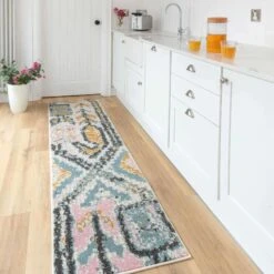 Pastel Tribal Print Area Room Rug -Kukoon Rugs Store sable multi 9542 3 5B1 5D