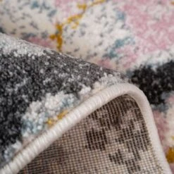 Pastel Tribal Print Area Room Rug -Kukoon Rugs Store sable multi 9542 3 5B3 5D