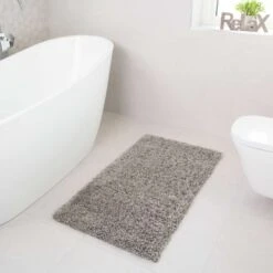 Silver Shaggy Runner Rug -Kukoon Rugs Store silver 0976 5B3 5D