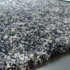 Soft Mottled Grey Shaggy Area Rug - Camberley -Kukoon Rugs Store slate 07155 5B3 5D