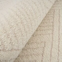 Cream Carved Area Rug - Affa -Kukoon Rugs Store sofia affa 05116