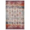 Carved Multicolour Area Rug - Florrie
