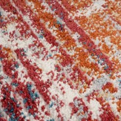 Carved Multicolour Area Rug - Florrie -Kukoon Rugs Store sofia florrie 05047