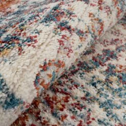 Carved Multicolour Area Rug - Florrie -Kukoon Rugs Store sofia florrie 05071