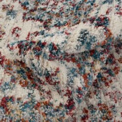 Carved Multicolour Area Rug - Florrie -Kukoon Rugs Store sofia florrie 05076