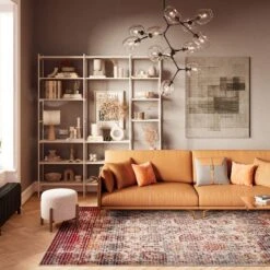 Carved Multicolour Area Rug - Florrie -Kukoon Rugs Store sofia florrie for web