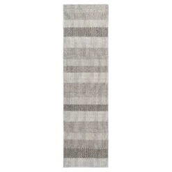 Grey Striped Loop Pile Rug -Kukoon Rugs Store symphony grace grey 09567 overhead sq