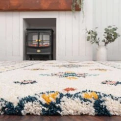 Super Soft Tribal Berber Shaggy Rug -Kukoon Rugs Store traveller mable multi 1926 5B5 5D