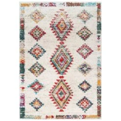 Super Soft Diamond Shaggy Rug - Neroli