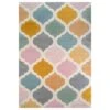 Colourful Pastel Trellis Area Room Rug -Kukoon Rugs Store trellis multi 9771