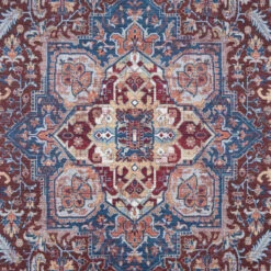 Washable Distressed Earthy Vintage Rug - Bonnie -Kukoon Rugs Store verona bonnie 02235