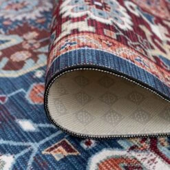 Washable Distressed Earthy Vintage Rug - Bonnie -Kukoon Rugs Store verona bonnie 02243