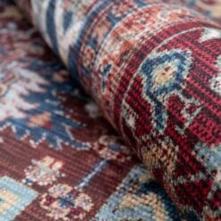 Washable Distressed Earthy Vintage Rug - Bonnie -Kukoon Rugs Store verona bonnie 02249