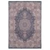 Washable Low Pile Blue Vintage Rug - Darcie