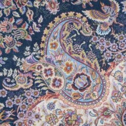 Washable Low Pile Blue Vintage Rug - Darcie -Kukoon Rugs Store verona darcie 07238