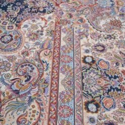 Washable Low Pile Blue Vintage Rug - Darcie -Kukoon Rugs Store verona darcie 07245
