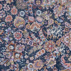 Washable Low Pile Blue Vintage Rug - Darcie -Kukoon Rugs Store verona darcie 07251